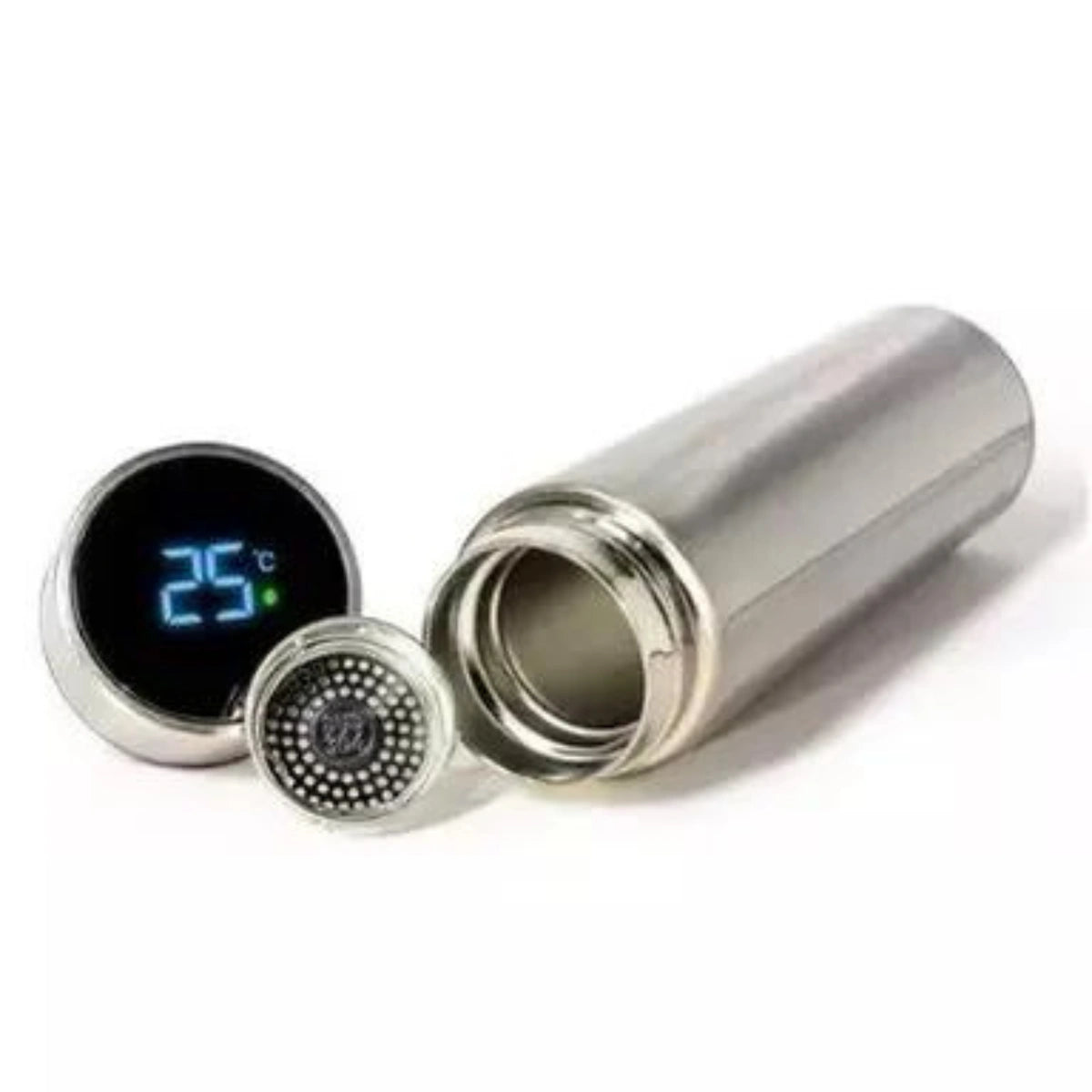 Garrafa Térmica 500ml Com Medidor De Temperatura Digital Led