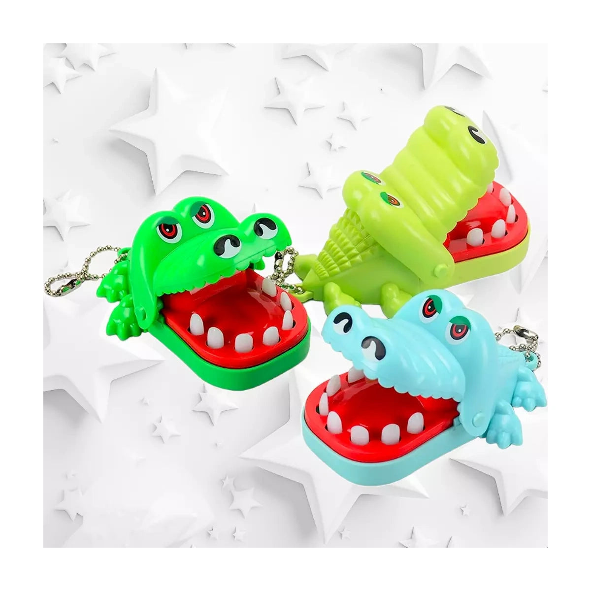 Brinquedo Infantil Crocodilo Boca De Dentista Mordida Finger Game