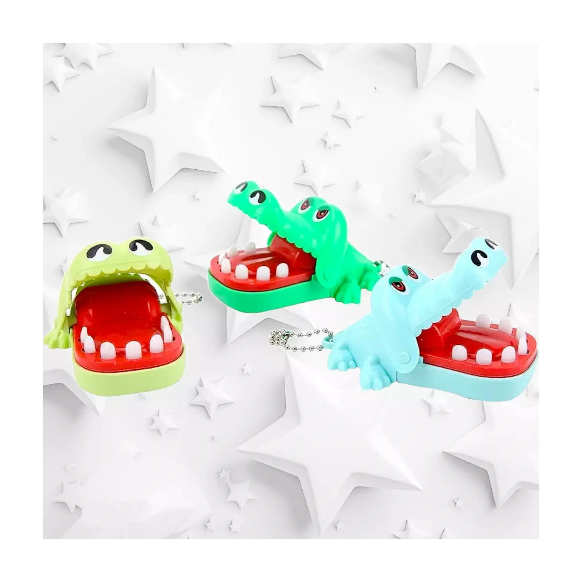 Brinquedo Infantil Crocodilo Boca De Dentista Mordida Finger Game