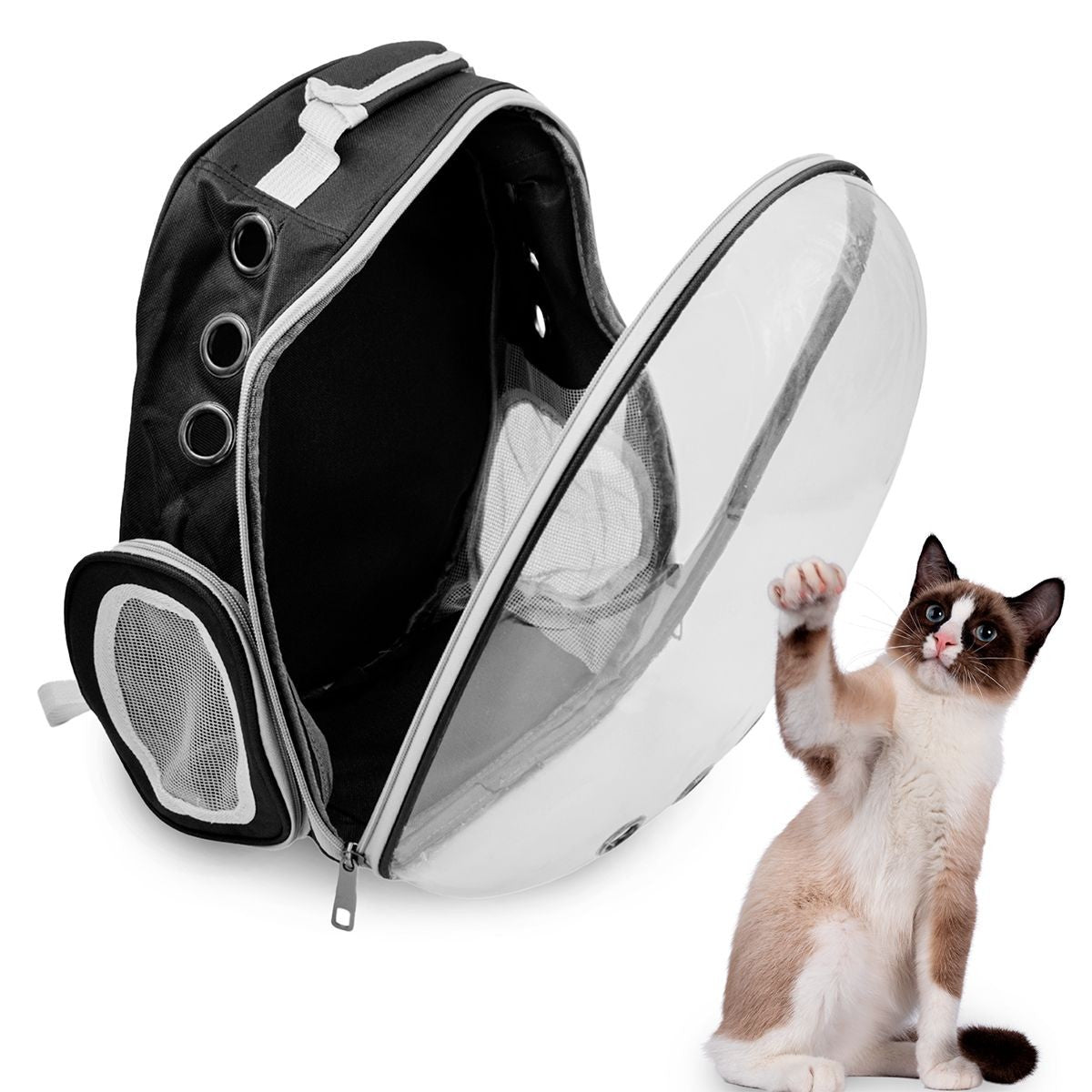 Mochila Pet Visão Panorâmica - Modelo Astronauta Azul