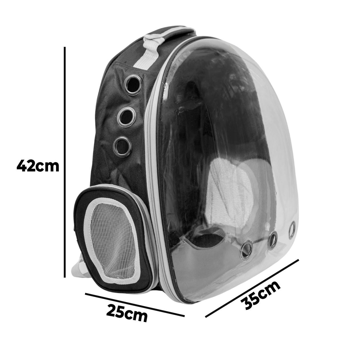 Mochila Pet Visão Panorâmica - Modelo Astronauta Azul