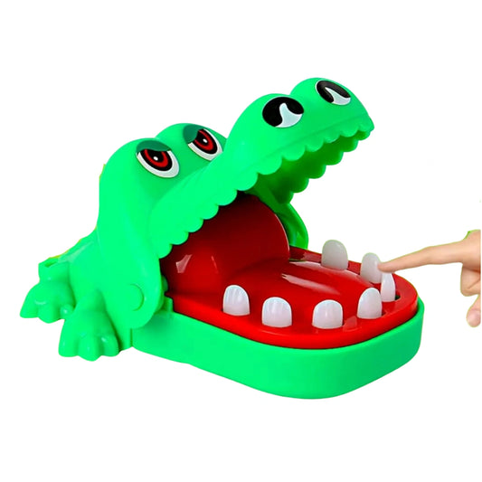 Brinquedo Infantil Crocodilo Boca De Dentista Mordida Finger Game