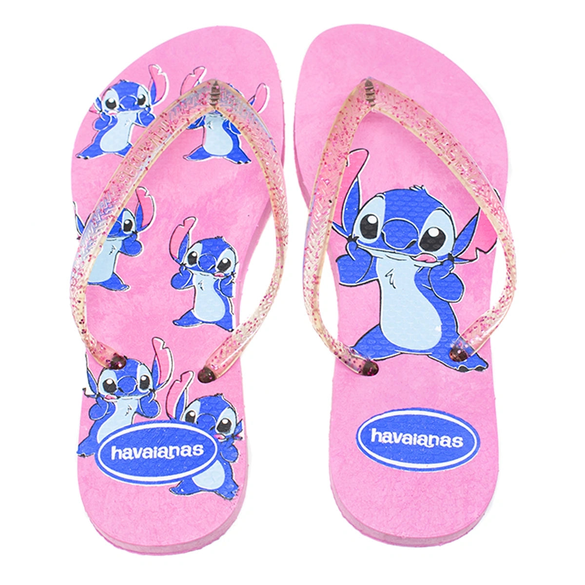 Kit 3 Chinelos Feminino Havaianas Stitch Sortidos