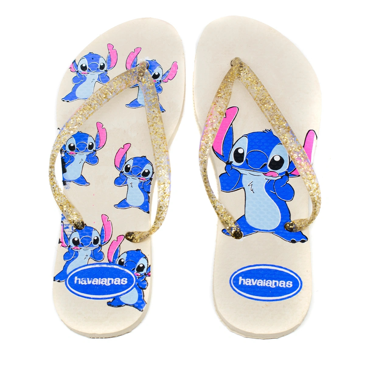 Kit 3 Chinelos Feminino Havaianas Stitch Sortidos