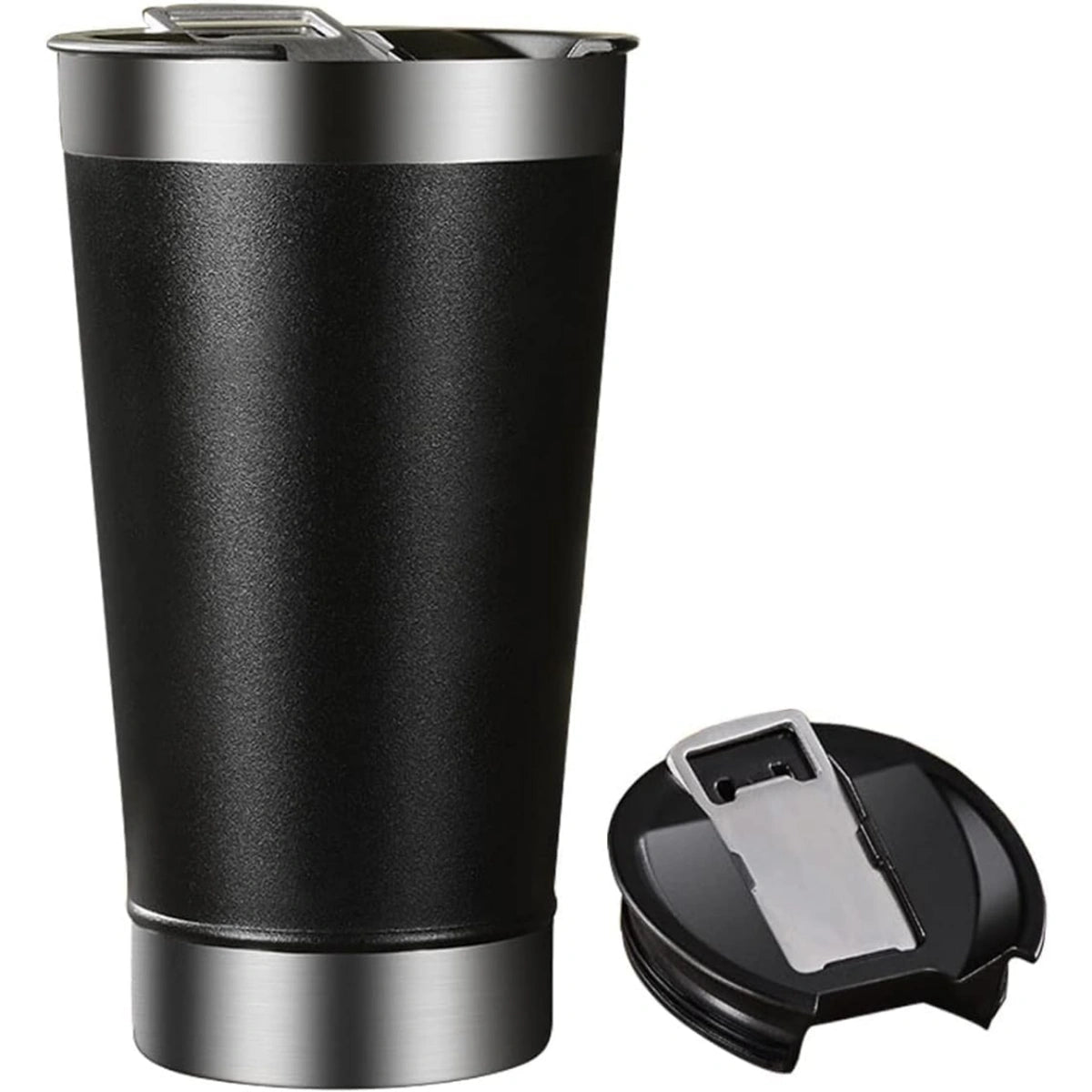 Copo Térmico Aço Inox Isolamento com tampa e abridor 473ml